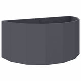 Vidaxl plantenbak antraciet 120 x 60 x 50 cm staal