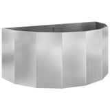 Vidaxl plantenbak zilver 120 x 60 x 50 cm gegalvaniseerd staal
