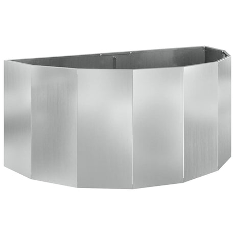 Vidaxl plantenbak zilver 120 x 60 x 50 cm gegalvaniseerd staal