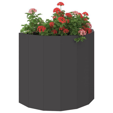 Vidaxl plantenbak zwart 60 x 30 x 50 cm staal