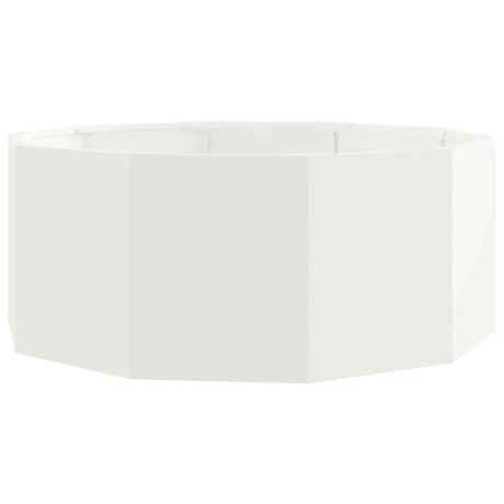 Vidaxl plantenbak wit 90 x 90 x 35 cm staal