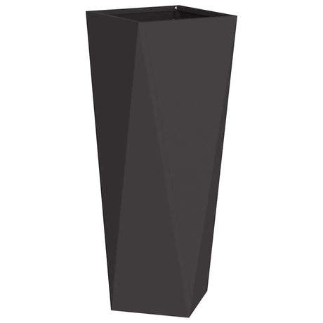 Vidaxl plantenbak zwart 30 x 30 x 75 cm staal