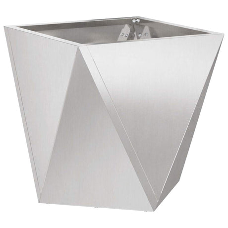 Vidaxl plantenbak zilver 30 x 30 x 30 cm roestvrij staal