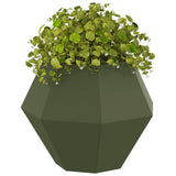 Vidaxl plantenbak olijf groen 50 x 50 x 40 cm staal