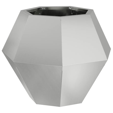 Vidaxl plantenbak zilver 50 x 50 x 40 cm gegalvaniseerd staal