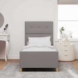 Vidaxl bedframe met hoofdeinde taupe 80 x 200 cm stof