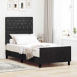Vidaxl boxspringbed met hoofdeinde zwart 90 x 190 cm fluweel