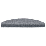 Vidaxl trapmatten zelfklevend 30 stuks 65x21x4 cm lichtgrijs halfrond groot