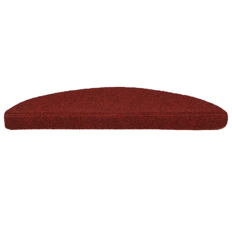 Vidaxl trapmatten zelfklevend 20 stuks 56x17x3 cm bordeaux rood halfrond