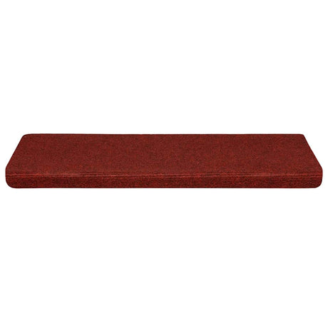 Vidaxl trapmatten zelfklevend 30 stuks 65x21x4 cm bordeaux rood rechthoekige rand