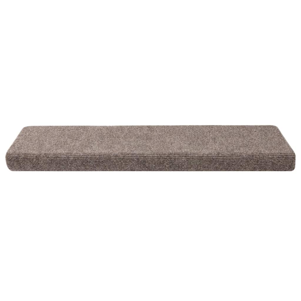 Vidaxl trapmatten zelfklevend 30 stuks 65x21x4 cm beige rechthoekige rand