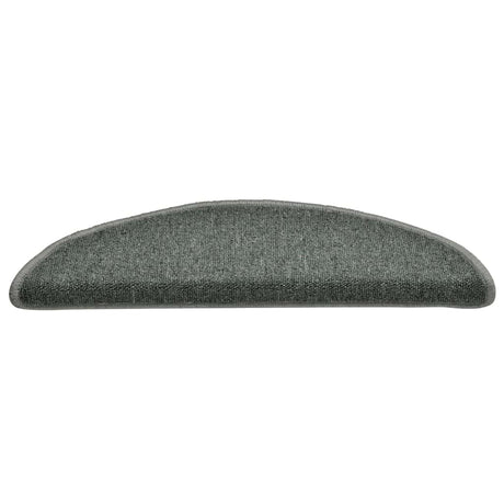Vidaxl trapmatten 30 st 56x17x3 cm donkergroen halfrond