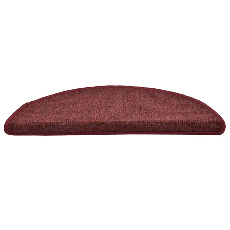 Vidaxl trapmatten 30 st 56x17x3 cm bordeaux halfrond