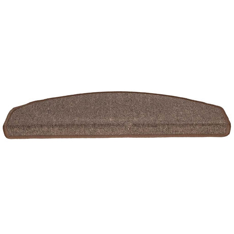 Vidaxl trapmatten 30 st 65x24x4 cm koffiebruin halfrond groot