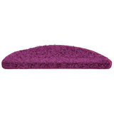 Vidaxl trapmatten 30 st 56x17x3 cm violet halfrond