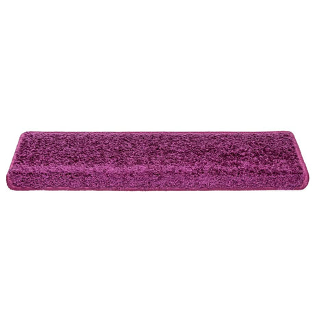 Vidaxl trapmatten 30 st 65x21x4 cm violet rechthoekige rand