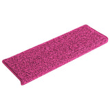 Vidaxl trapmatten 30 st 65x21x4 cm roze rechthoekige rand