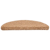 Vidaxl trapmatten 20 st 56x17x3 cm beige halfrond
