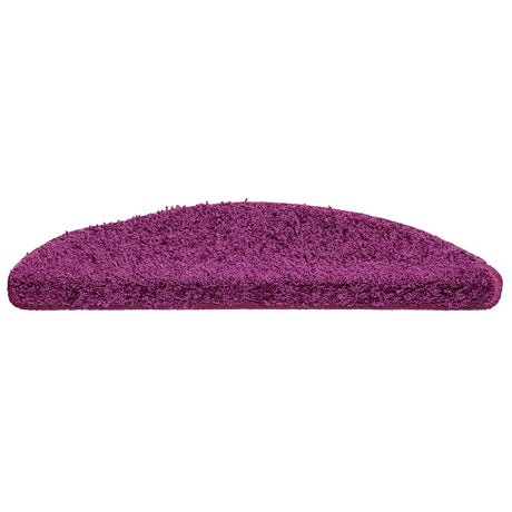 Vidaxl trapmatten 20 st 56x17x3 cm violet halfrond