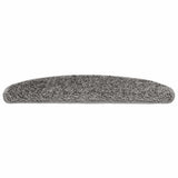 Vidaxl trapmatten 20 st 65x21x4 cm grijs halfrond groot