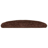 Vidaxl trapmatten 20 st 65x21x4 cm bruin halfrond groot