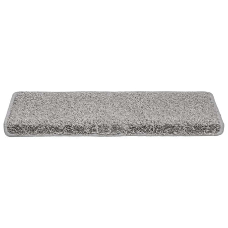 Vidaxl trapmatten 20 stuks 65x21x4 cm grijs rechthoekige rand