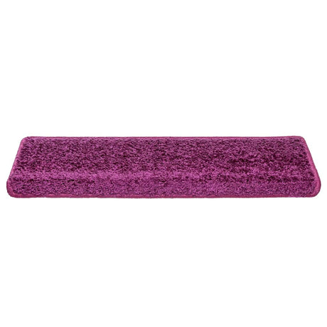 Vidaxl trapmatten 20 st 65x21x4 cm violet rechthoekige rand