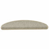 Vidaxl trapmatten zelfklevend sisal-look 30 st 65x21x4 cm lichtgroen