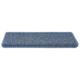 Vidaxl trapmatten zelfklevend 30 st sisal-look 65x21x4 cm blauw