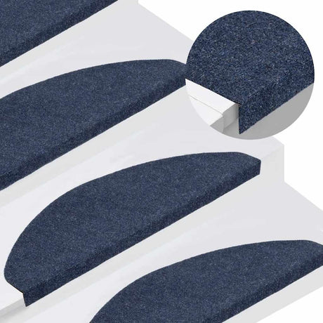 Vidaxl trapmatten zelfklevend 30 st 65x22,5x3,5 cm blauw