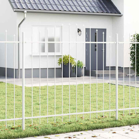 Vidaxl tuinhek woerden 2 st 170 x 165 cm gepoedercoat staal wit