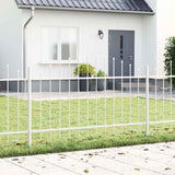 Vidaxl tuinhek 3 pcs wit 170 x 140 cm gepoedercoat staal