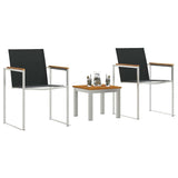 Vidaxl tuin eettafelset 3 st bruin en zwart