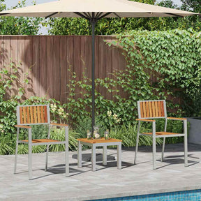 Vidaxl tuin eettafelset 3 st bruin