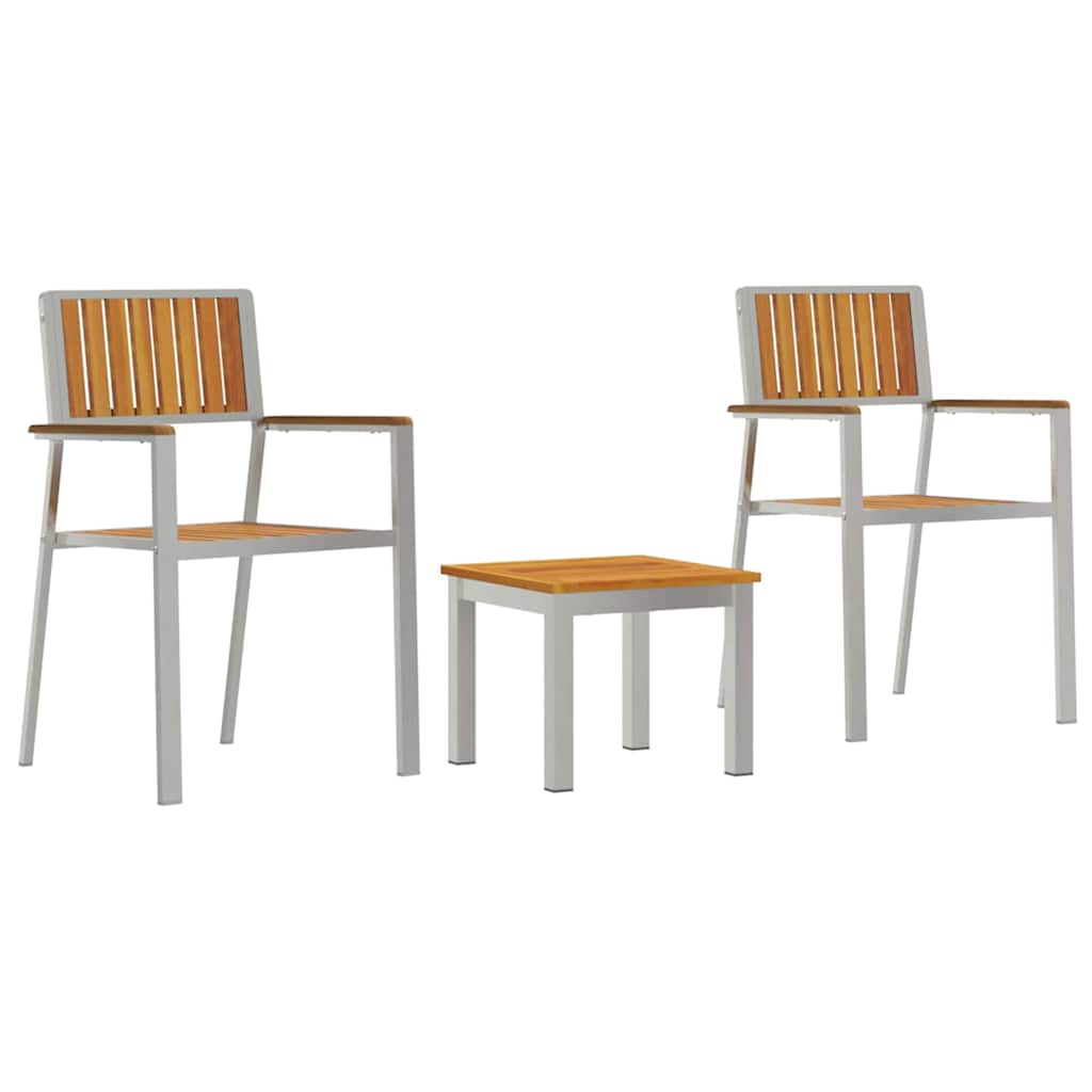 Vidaxl tuin eettafelset 3 st bruin