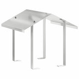Vidaxl rookkap zilver 40 x 40 x 37,5 cm roestvrij staal