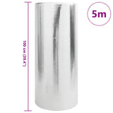 Vidaxl radiatorfolie zilver 5 x 1 m polyetheen