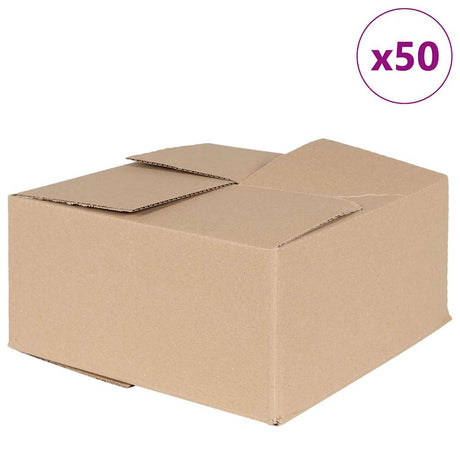 Vidaxl vouwdoos met opslag 50 pcs naturel 30 x 30 x 15 cm karton