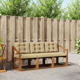 Vidaxl buiten bankenset 3 st natuurlijk en beige
