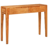 Vidaxl wandtafel met lade bruin 110 x 30 x 80 cm massief acaciahout