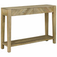 Vidaxl wandtafel natuurlijk grijs 110 x 30 x 80 cm massief mango hout