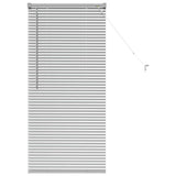 Vidaxl venetiaanse jaloezie zilver 130 x 55 cm 25 mm aluminium