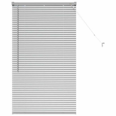 Vidaxl venetiaanse jaloezie zilver 130 x 75 cm 25 mm aluminium