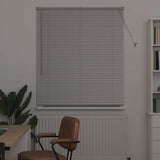 Vidaxl venetiaanse jaloezie zilver 130 x 110 cm 25 mm aluminium