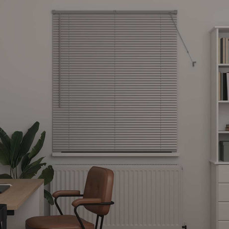 Vidaxl venetiaanse jaloezie zilver 130 x 110 cm 25 mm aluminium