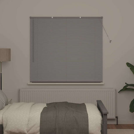Vidaxl venetiaanse jaloezie zilver 130 x 140 cm 25 mm aluminium