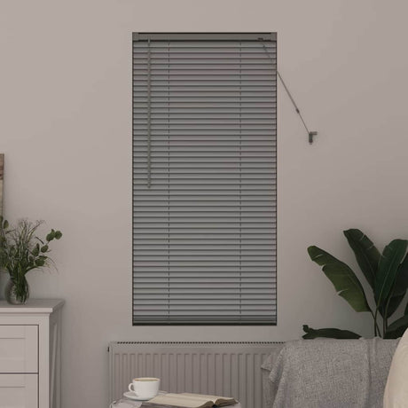Vidaxl venetiaanse jaloezie zilver 175 x 55 cm 25 mm aluminium