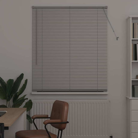 Vidaxl venetiaanse jaloezie zilver 175 x 115 cm 25 mm aluminium