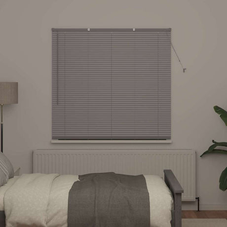 Vidaxl venetiaanse jaloezie zilver 175 x 140 cm 25 mm aluminium