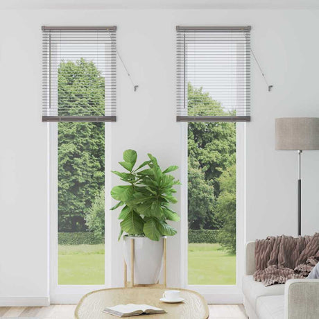 Vidaxl venetiaanse jaloezie zilver 220 x 65 cm 25 mm aluminium